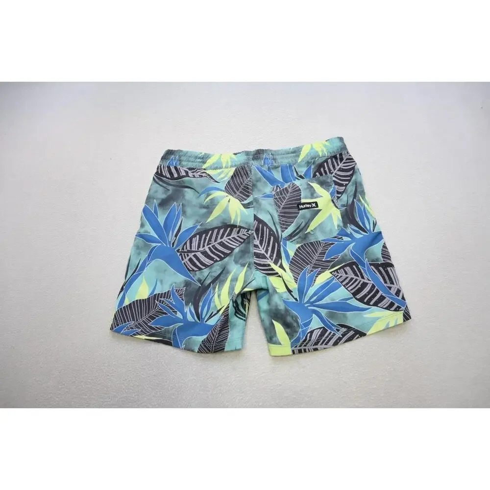 Hurley Phantom Board Shorts Floral Water Swim Trunks‎ Surf Mens Size Small